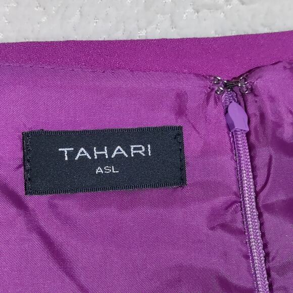 TAHARI ASL Skirt Women's Size 16 Straight Knee Length Career Amethyst Purple NEW - Picture 9 of 15